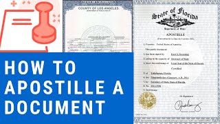 How to Apostille a Document from the United States [upl. by Noxid]