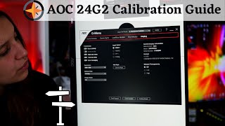 AOC 24G2U Gaming Monitor Calibration Guide  BEST COLORS [upl. by Adeline]