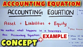 Accounting Equation  Class 11  CA Foundation  By Saheb Academy [upl. by Nnire]