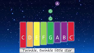 Twinkle Twinkle Little Star  XYLOPHONE amp GLOCKENSPIEL [upl. by Otipaga911]