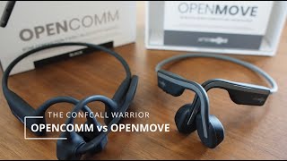 AfterShokz OpenComm vs OpenMove with MIC TEST [upl. by Oek]