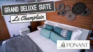 Ponant Le Champlain  Grand Deluxe Suite Tour [upl. by Walden]