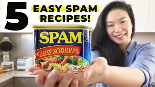 5 EASY SPAM RECIPES  TASTY SPAM COOKING HACK How To Enjoy 5 Meals with 1 Can of Spam [upl. by Ahsienel411]