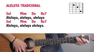 CANTO PARA LA MISA  Aleluya Tradicional con acordes y letra [upl. by Dimmick]