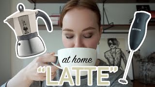 HOW TO MAKE A quotLATTEquot AT HOME moka pot  frother [upl. by Aihsenot]