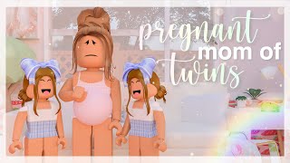 Pregnant Mom with Twins Daily Routine  Roblox Bloxburg Roleplay [upl. by Natlus]