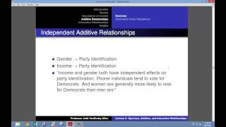 Lecture 6 Spurious Additive and Interactive Relationships [upl. by Norrehs]