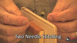 Hand Stitching Leather Techniques [upl. by Atkins]