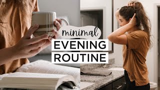 MINIMALIST EVENING ROUTINE  Healthy Habits  Slow Living [upl. by Ynar]