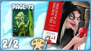 COLO 🎨  2  Tome Fées Sorciers et Magiciens  Page 73 🐙💚 [upl. by Netsreik]