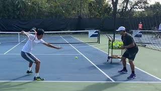 HIGH PERFORMANCE TENNIS DRILLS FOR ALL AGES with Coach Dabul  ATP  Intensity  Tennis Training [upl. by Halas436]