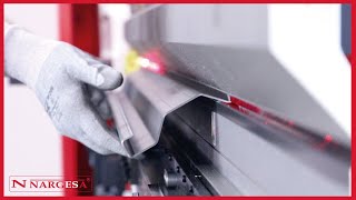 MP3003 CNC PRESS BRAKE NARGESA  TUTORIAL LEARN HOW TO FOLD METAL SHEET EASILY [upl. by Timon]