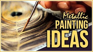 New to Metallic Watercolors This Is What You Can Do Art Journal Thursday [upl. by Nyrat]