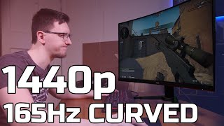 AOC CQ32G2SE Review  32” Curved 1440p 165Hz Monitor  TechteamGB [upl. by Ahsiemac412]