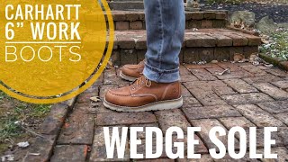 Carhartt 6quot wedge sole workboots comparison review  from a boot guy [upl. by Anirtek]