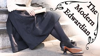 Making A Modern Edwardian Walking Skirt  Historical Style [upl. by Ardnohsal]