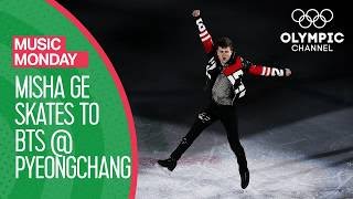 Misha Ge gets his Skate on to BTS at PyeongChang Gala  Music Mondays [upl. by Scarface52]