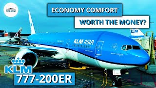 KLM review Boeing 777 economy comfort experience to Dubai [upl. by O'Reilly]