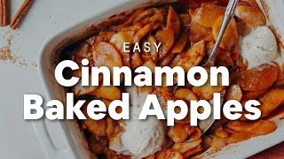 Easy Cinnamon Baked Apples  Minimalist Baker Recipes [upl. by Bick427]