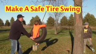 BUILD A TIRE SWING  RHINO STRAPMATE DIY [upl. by Russ]