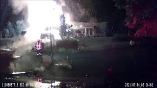 Large propane tank explodes during Kent County house fire [upl. by Jobina]