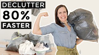 10 Tips to Declutter FASTER [upl. by Tenay]