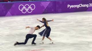 Cizeron and Papadakis 2018 PyeongChang Olympic free dance new world record 12335 [upl. by Lua]