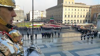 Il Presidente Mattarella depone una corona di alloro sulla tomba del Milite Ignoto [upl. by Ahsiemac]