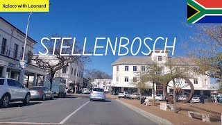 Stellenbosch  University Town and The Capital of The Winelands in South Africa [upl. by Noakes]