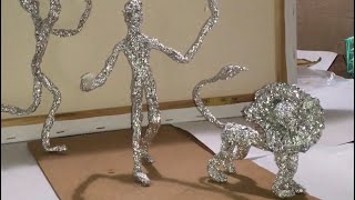 Art At Home Aluminum Foil Sculptures [upl. by Enyawal]