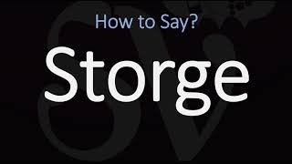 How to Pronounce Storge CORRECTLY LOVE Meaning amp Pronunciation [upl. by Akinnej]