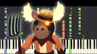 Markus Theme  Piano Remix  Piggy Roblox [upl. by Bidle]