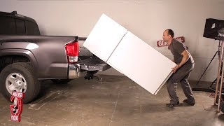 How To Transport a Fridge By Yourself Using a LARGELIFTED Pickup Truck [upl. by Kerred618]