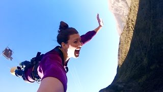 BUNGY JUMP Queenstown New Zealand  Nevis amp Kawarau Bridge [upl. by Nwahshar701]