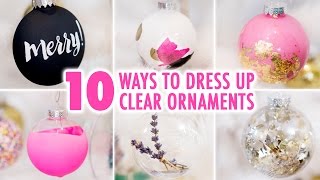 10 Ways To DIY a Clear Ornament  HGTV Handmade [upl. by Yoho]