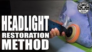 How To Best Headlight Restoration Method  Chemical Guys Car Care [upl. by Donell]