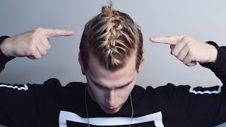 BRAIDED MAN BUN  bradmondo [upl. by Mobley]