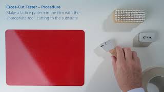 How to do a crosscut test according to ISO and ASTM [upl. by Cynthla]