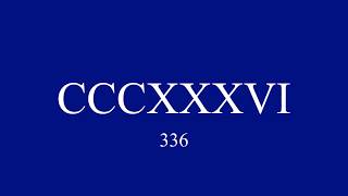 Roman Numerals from 1 to 1000 [upl. by Cornel]