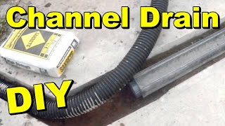 How To Install a Driveway Channel Drain [upl. by Aremmat]