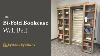 Bifold Bookcase Bed  Wilding Wallbeds [upl. by Edrahs]