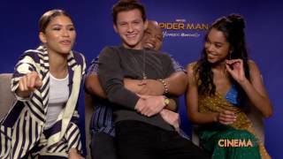 Tom Holland Zendaya and Jacob Batalon Play with Therapy Dogs [upl. by Iak]