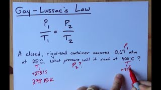 GayLussacs Law P1T1P2T2 [upl. by Market]