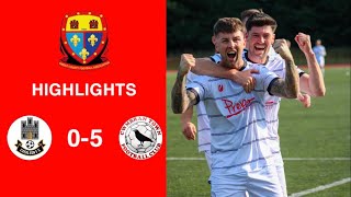 Caerleon 05 Cwmbrân Town  Gwent FA Senior cup  Quarter final highlights [upl. by Gnuoy]