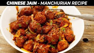 Jain Veg Manchurian  No Onion No Garlic Dry Cabbage Manchuria Recipe  CookingShooking [upl. by Sommer286]