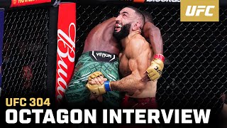 Belal Muhammad Octagon Interview  UFC 304 [upl. by Airelav429]