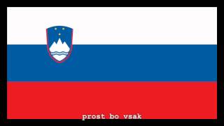 National Anthem of Slovenia Instrumental with lyrics [upl. by Rialb]