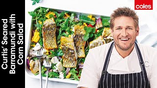 How to Cook PanFried Barramundi  Cook with Curtis Stone  Coles [upl. by Alesram]