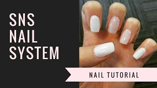 SNS Nail Tutorial  Natural Nails  jiannajay [upl. by Whallon]