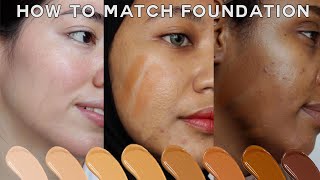 How To Find Your BEST Foundation Shade • easy for makeup beginners [upl. by Cran36]